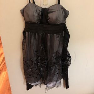 Barely worn gray and black dress